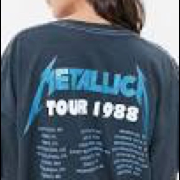 Urban Outfitters Tops - Metallica oversized shirt size size S/M